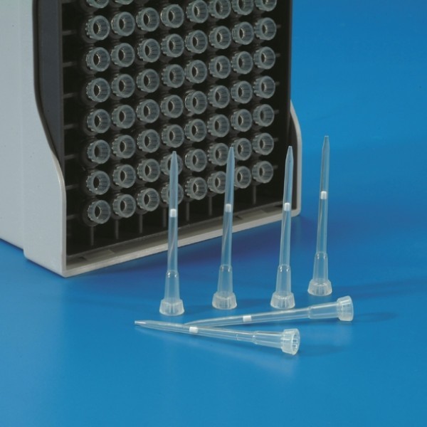 Puntali Kartell 0,5 - 10 ul. con filtro in rack confezione da 96