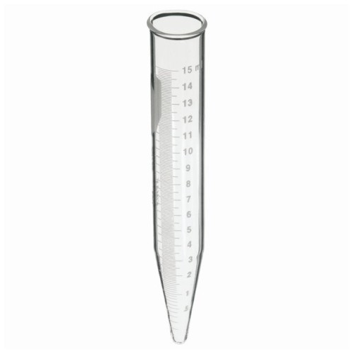 Provette in vetro per centrifuga 17 x 115 mm. coniche graduate