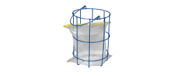 Rack per 1 sacchetto B01445WA Whirl-Pak con maniglia di trasporto