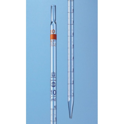 Pipetta in vetro graduata tipo 2 - ml. 2 divisione 1/50 in classe AS