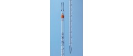 Pipetta in vetro graduata tipo 2 - ml. 25 divisione 1/10 in classe AS - estermità superiore per tampone di cotone