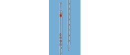Pipetta in vetro graduata tipo 3 - ml. 5 divisione 1/10 in classe B - estremità superiore per tampone di cotone