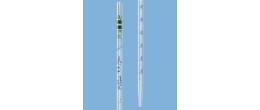 Pipetta in vetro graduata calibrata a contenere - ml. 0,1 divisione 1/1000 in classe A