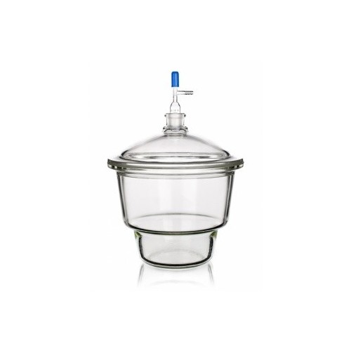 Essiccatore in vetro con coperchio rubinetto mm. 250