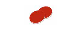 Setto 12 mm. in PTFE rosso/Silicone bianco/PTFE rosso