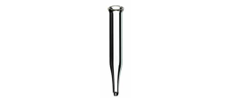 Micro-inserto in vetro 0,3 ml. - 40 x 6 mm. fondo conico