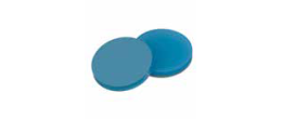Setto 20 mm. in silicone blu trasparente/PTFE trasparente