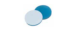 Setto 17,5 mm. in silicone blu trasparente/PTFE bianco