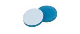 Setto 16 mm. in silicone blu trasparente/PTFE bianco
