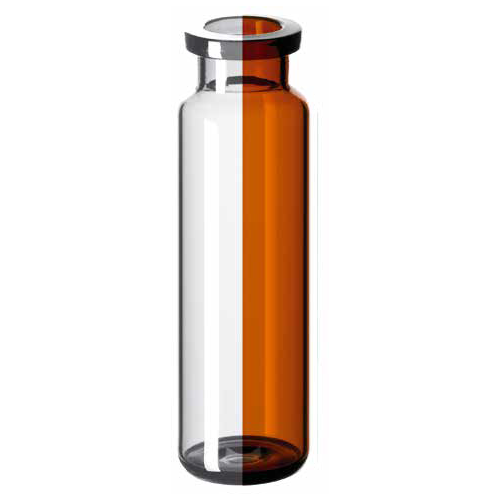 Vials crimp per spazio di testa in vetro bianco 20 ml. - ND 20