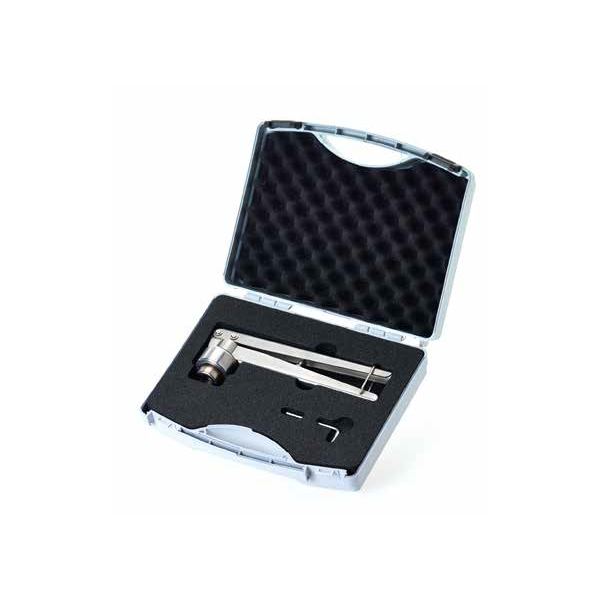 Decapsulatrice manuale in acciaio inox per tappi in alluminio da 11 mm.
